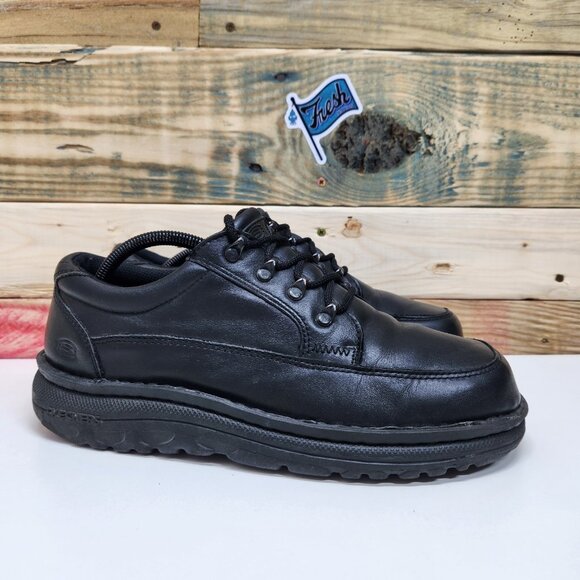 Vintage Y2k Skechers Chunky Shoes Platform Jammers Men’s Sz 9.5 Triple Black main image 7